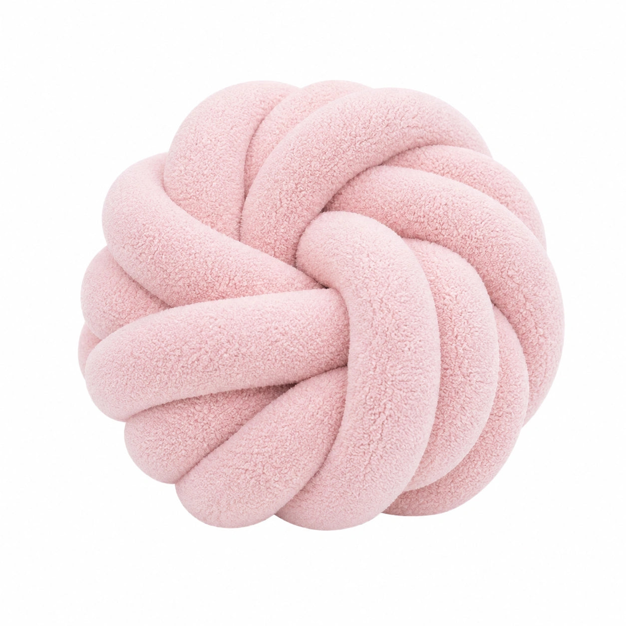 Knotenkissen 30 cm Rosa Textil dekoratives Sofakissen