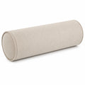 Nackenrolle 20 x 50 cm Textil Creme zylindrisch für Sofa und Bett