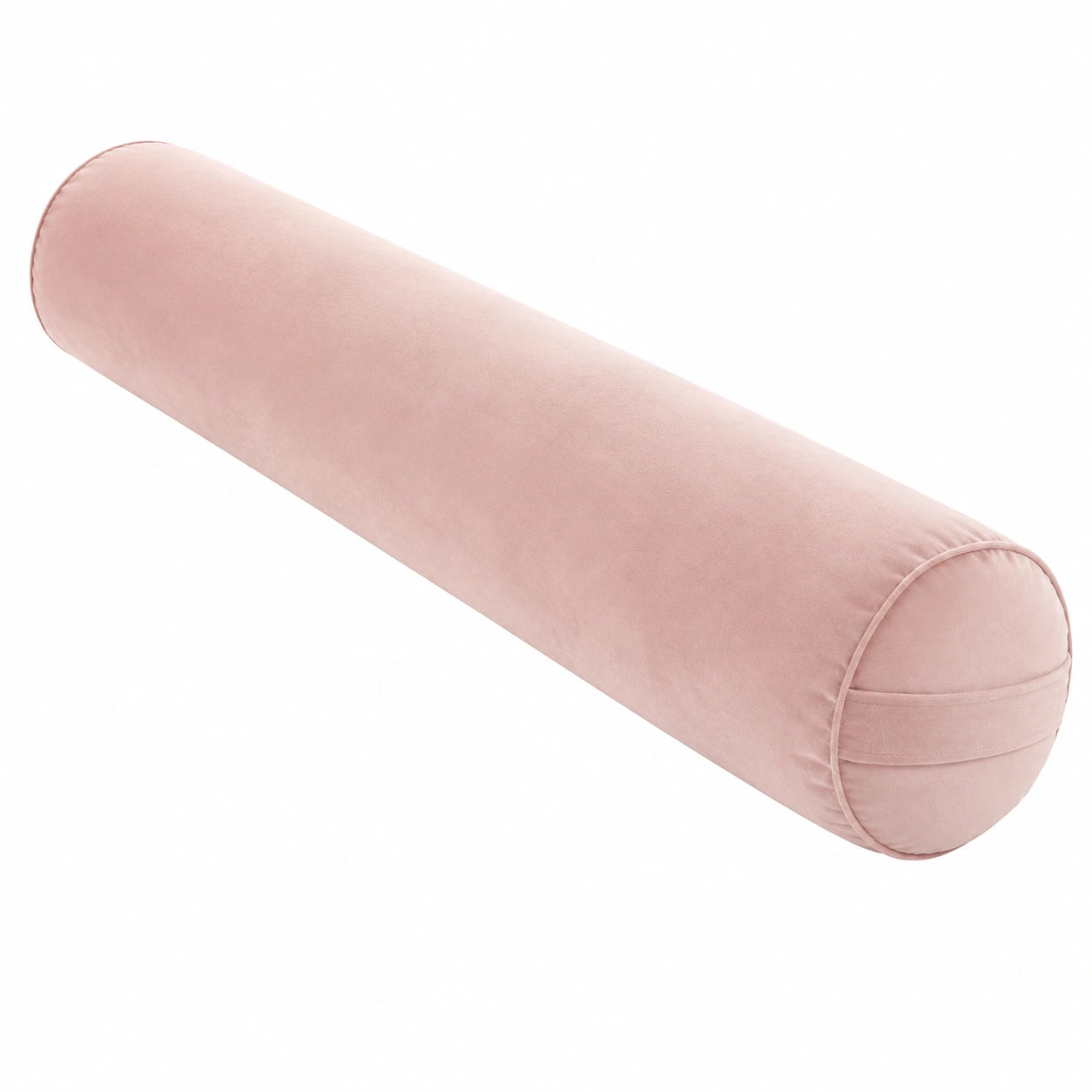 Nackenrolle 15 cm x 60 cm Samt Rosa für Sofa und Bett dekorativ