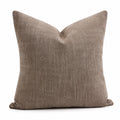 Dekokissen 45 x 45 cm in Taupe aus gewebtem Textil mit Strukturmuster