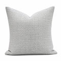 Dekokissen 45 x 45 cm Grau Textil mit Strukturmuster