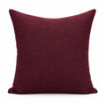 Dekokissen 45 x 45 cm Textil Bordeaux weich