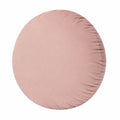 Rundes Zierkissen 40 cm Samt Rosa weich